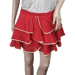 Vintage Pinup Red Fancy Crinoline Apron